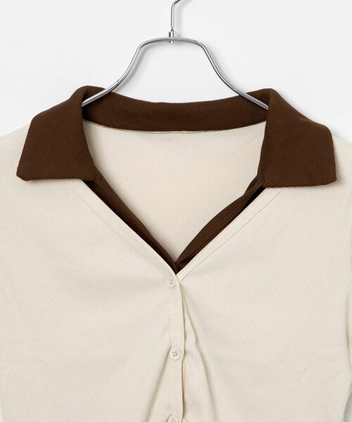 dispark（ディスパーク）の「DISPARK/アンサンブルクロップドT（アンサンブル・レディース・アイボリー/カーキ・FREE）」の15枚目の写真