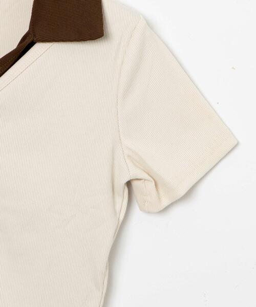 dispark（ディスパーク）の「DISPARK/アンサンブルクロップドT（アンサンブル・レディース・アイボリー/カーキ・FREE）」の17枚目の写真