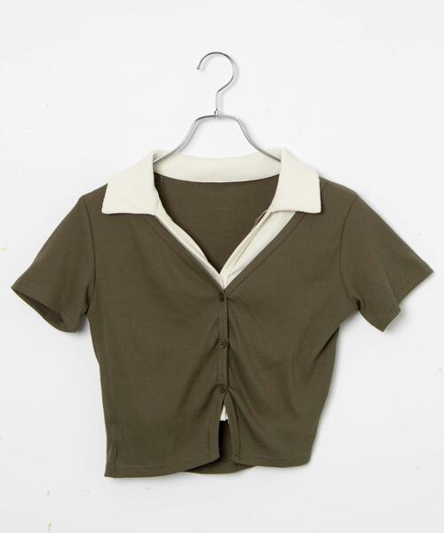 dispark（ディスパーク）の「DISPARK/アンサンブルクロップドT（アンサンブル・レディース・アイボリー/カーキ・FREE）」の12枚目の写真