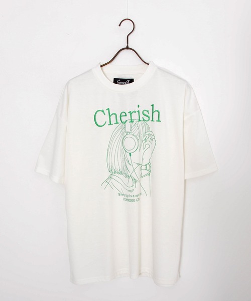 SILVER BULLET(シルバーバレット)の「『CavariA/キャバリア』イラストガール半袖Tシャツ(Tシャツ/カットソー・メンズ・チャコール/ミント/ホワイト・L/M)」の17枚目の写真