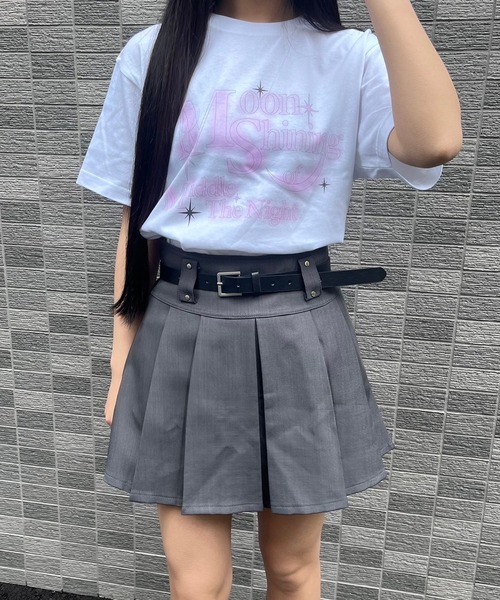fiere(フィエール)の「ムーンプリント半袖Tシャツ(Tシャツ/カットソー・レディース・ホワイト・M/L)」の8枚目の写真