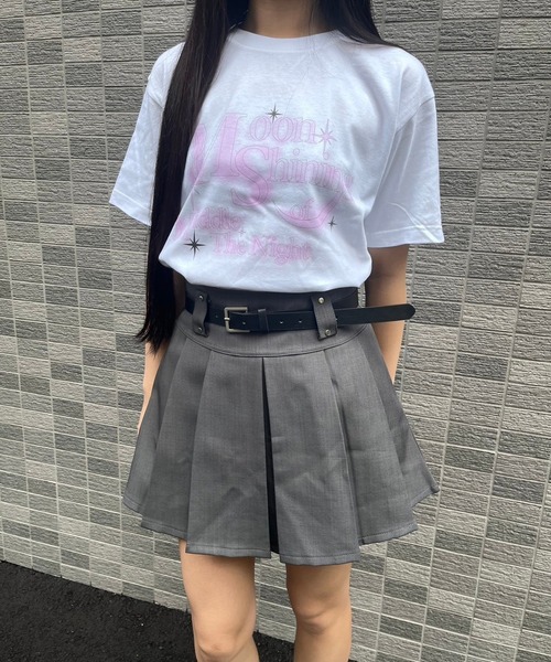 fiere(フィエール)の「ムーンプリント半袖Tシャツ(Tシャツ/カットソー・レディース・ホワイト・M/L)」の9枚目の写真