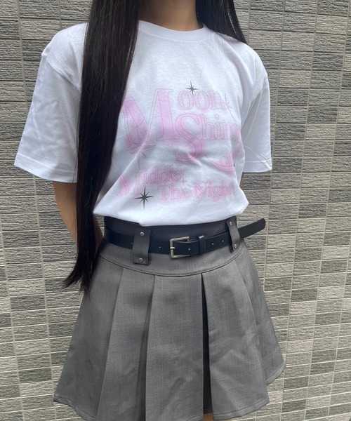 fiere(フィエール)の「ムーンプリント半袖Tシャツ(Tシャツ/カットソー・レディース・ホワイト・M/L)」の11枚目の写真