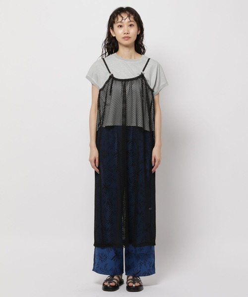 niko and...（ニコアンド）の「レイヤードメッシュワンピース（ワンピース・レディース・ブラック/オフホワイト・FREE）」の7枚目の写真