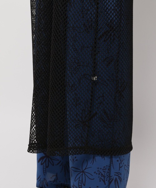 niko and...（ニコアンド）の「レイヤードメッシュワンピース（ワンピース・レディース・ブラック/オフホワイト・FREE）」の13枚目の写真