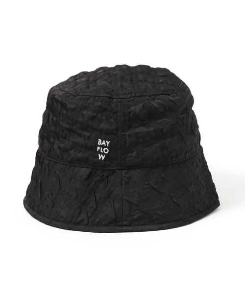 BAYFLOW（ベイフロー）の「ポコポコバケットハット（ハット・レディース・オフホワイト/ブラック・FREE）」の3枚目の写真