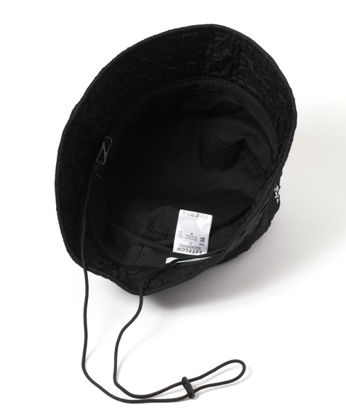 BAYFLOW（ベイフロー）の「ポコポコバケットハット（ハット・レディース・オフホワイト/ブラック・FREE）」の6枚目の写真