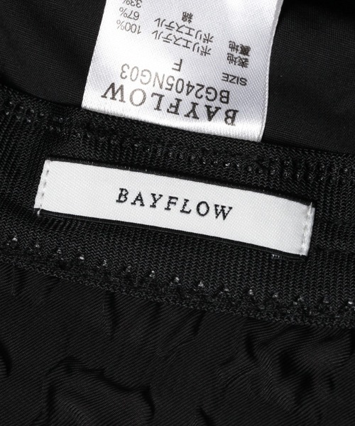 BAYFLOW（ベイフロー）の「ポコポコバケットハット（ハット・レディース・オフホワイト/ブラック・FREE）」の12枚目の写真