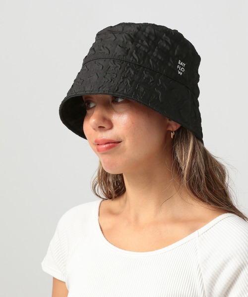 BAYFLOW（ベイフロー）の「ポコポコバケットハット（ハット・レディース・オフホワイト/ブラック・FREE）」の20枚目の写真