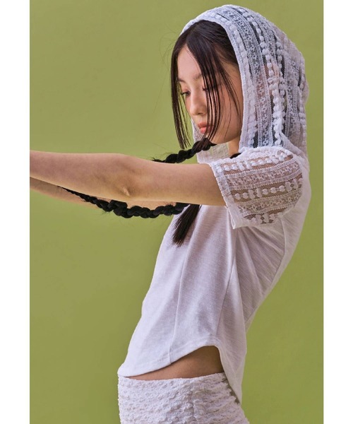 FANCY CLUB(ファンシークラブ)の「NASTY FANCY CLUB/COWLフーディー(Tシャツ/カットソー・レディース・ブラック/ホワイト・FREE)」の22枚目の写真