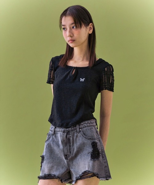 FANCY CLUB(ファンシークラブ)の「NASTY FANCY CLUB/COWLフーディー(Tシャツ/カットソー・レディース・ブラック/ホワイト・FREE)」の18枚目の写真