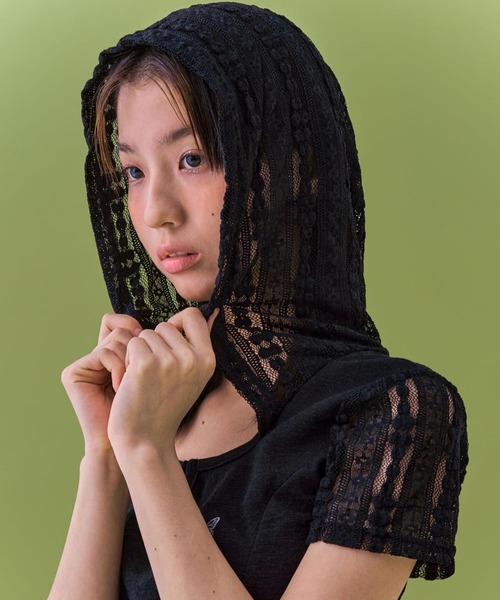 FANCY CLUB(ファンシークラブ)の「NASTY FANCY CLUB/COWLフーディー(Tシャツ/カットソー・レディース・ブラック/ホワイト・FREE)」の17枚目の写真