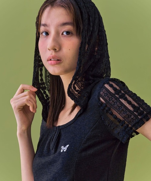 FANCY CLUB(ファンシークラブ)の「NASTY FANCY CLUB/COWLフーディー(Tシャツ/カットソー・レディース・ブラック/ホワイト・FREE)」の16枚目の写真