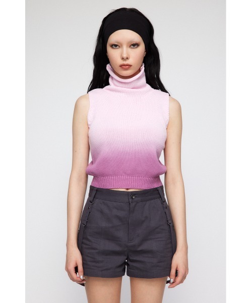 LAGUAGEM KNIT DOCKING ブルゾン【ラグアジェム】 セール】LOOSE NECK GRADATION ニット（タンクトップ）｜LAGUA