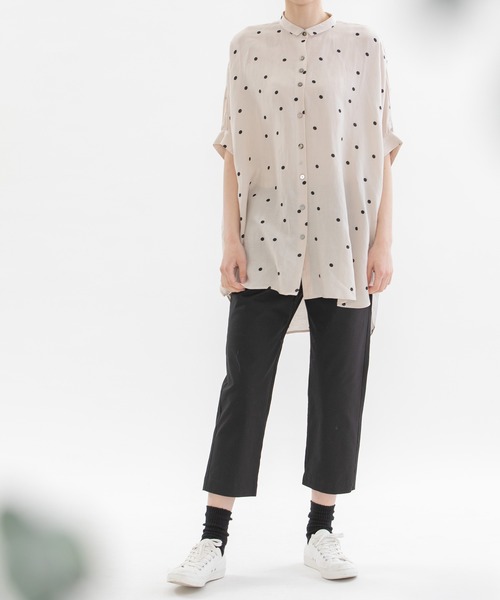 nop de nod(ノップドゥノッド)の「ストレッチクロップドパンツ(その他パンツ・レディース・ブラック/サックスブルー/スミクロ・3)」の18枚目の写真
