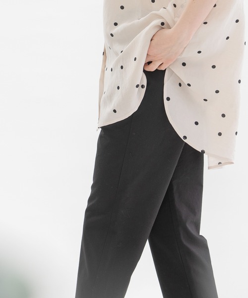 nop de nod(ノップドゥノッド)の「ストレッチクロップドパンツ(その他パンツ・レディース・ブラック/サックスブルー/スミクロ・3)」の15枚目の写真