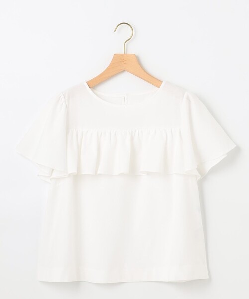 組曲(クミキョク)の「ツイルジャジー フリルカットソー(Tシャツ/カットソー・レディース・ブラック系/ライトグレー系/アイボリー系・2/3)」の19枚目の写真