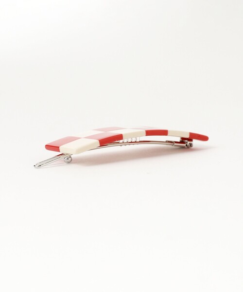 BEAMS BOY（ビームスボーイ）の「チェッカー ヘアクリップ（バレッタ/ヘアクリップ・レディース・ブラック/レッド/ネイビー・ONE SIZE）」の7枚目の写真