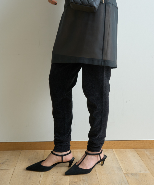 Rouge vif（ルージュヴィフ）の「モールニットレギンス（その他パンツ・レディース・ブラック/アイボリー・38/36）」の5枚目の写真