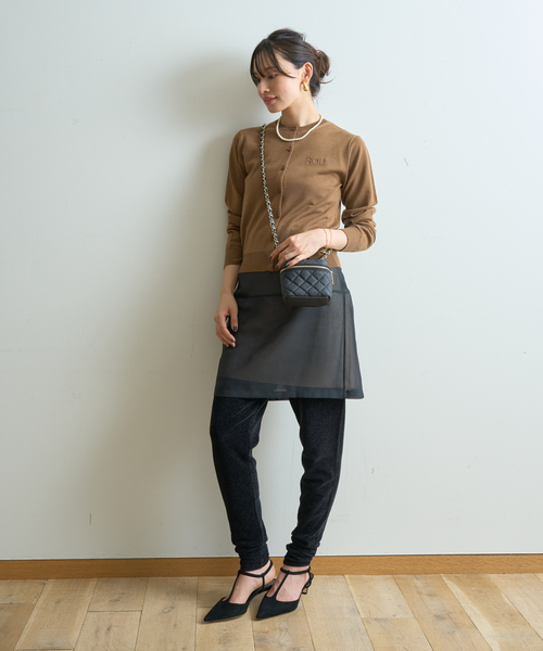 Rouge vif（ルージュヴィフ）の「モールニットレギンス（その他パンツ・レディース・ブラック/アイボリー・38/36）」の18枚目の写真