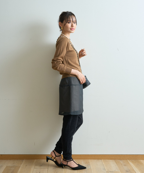 Rouge vif（ルージュヴィフ）の「モールニットレギンス（その他パンツ・レディース・ブラック/アイボリー・38/36）」の16枚目の写真