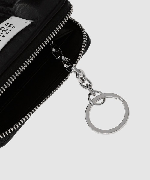 ★メゾンマルジェラ★CoinHolder ZipAroundWallet with Key Ring COIN HOLDER ZIP AROUND WITH KEY RING（財布）｜Maison
