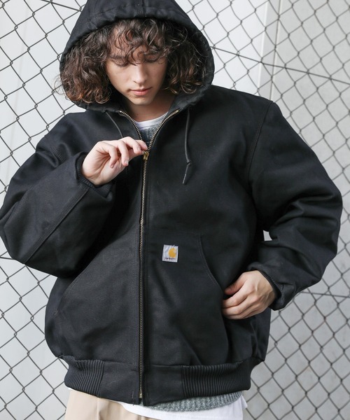 Carhartt 黒 ジップアップジャケット
