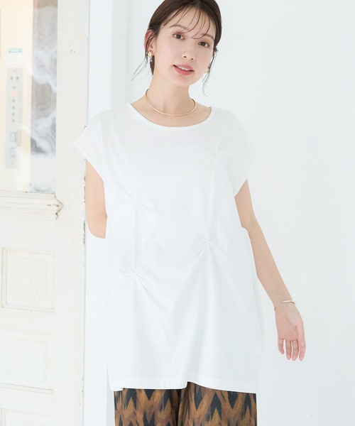 セール】タックデザインチュニック 134102（Tシャツ/カットソー