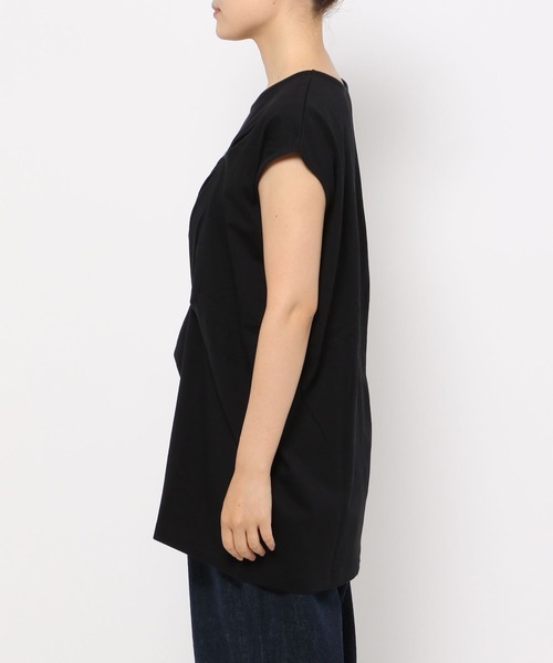 LEPSIM（レプシィム）の「タックデザインチュニック　134102（Tシャツ/カットソー・レディース・オフホワイト/ライトグレー/ブラック・FREE）」の13枚目の写真