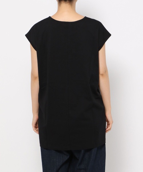 LEPSIM（レプシィム）の「タックデザインチュニック　134102（Tシャツ/カットソー・レディース・オフホワイト/ライトグレー/ブラック・FREE）」の14枚目の写真