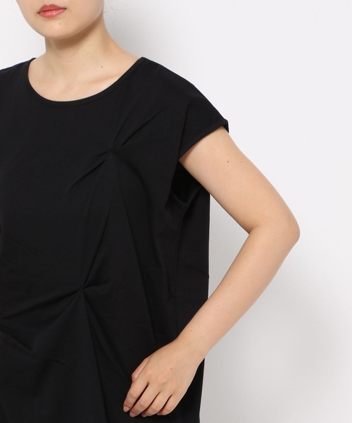 LEPSIM（レプシィム）の「タックデザインチュニック　134102（Tシャツ/カットソー・レディース・オフホワイト/ライトグレー/ブラック・FREE）」の16枚目の写真