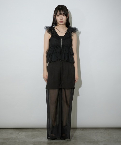 【完売】チュールベスト セール】チュールベスト（ベスト）｜Ellno de Mavie