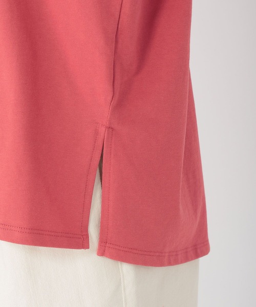 studio CLIP（スタディオクリップ）の「【接触冷感/紫外線防止】ニットリブコクーン袖プルオーバー（Tシャツ/カットソー・レディース・オフホワイト/ライトブラウン/スモーク/レッド・FREE）」の19枚目の写真