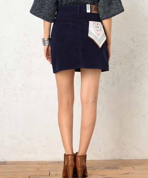 Lee(リー)の「LEE(リー) C/Pe コーデュロイ スカート◆(スカート・レディース・ホワイト/ダークグリーン/ロイヤルブルー/オレンジ/ネイビー・X-SMALL/SMALL/MEDIUM)」の6枚目の写真