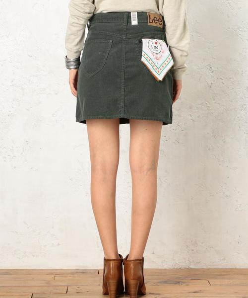 Lee(リー)の「LEE(リー) C/Pe コーデュロイ スカート◆(スカート・レディース・ホワイト/ダークグリーン/ロイヤルブルー/オレンジ/ネイビー・X-SMALL/SMALL/MEDIUM)」の13枚目の写真