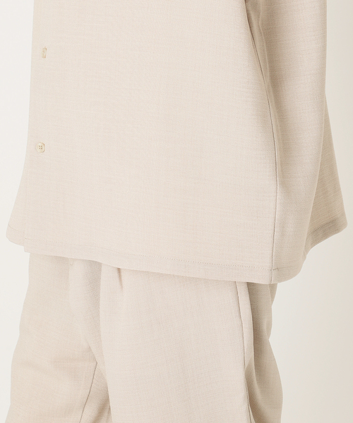 JOURNAL STANDARD relume（ジャーナルスタンダード　レリューム）の「"吸水速乾" TECH DRY バンドカラー 半袖シャツ（シャツ/ブラウス・メンズ・ブラック/アイボリー/オリーブ/クリアブルー・SMALL/MEDIUM/LARGE）」の12枚目の写真