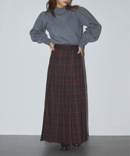 SETUP7(セットアップセブン)の「【SETUP7】volume sleeve high neck knit(ニット/セーター・レディース・ブラック/オフホワイト/チャコールグレー・FREE)」の8枚目の写真