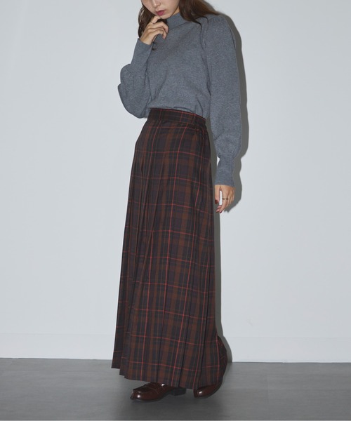 SETUP7(セットアップセブン)の「【SETUP7】volume sleeve high neck knit(ニット/セーター・レディース・ブラック/オフホワイト/チャコールグレー・FREE)」の9枚目の写真