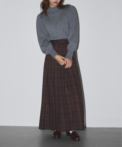 SETUP7(セットアップセブン)の「【SETUP7】volume sleeve high neck knit(ニット/セーター・レディース・ブラック/オフホワイト/チャコールグレー・FREE)」の10枚目の写真