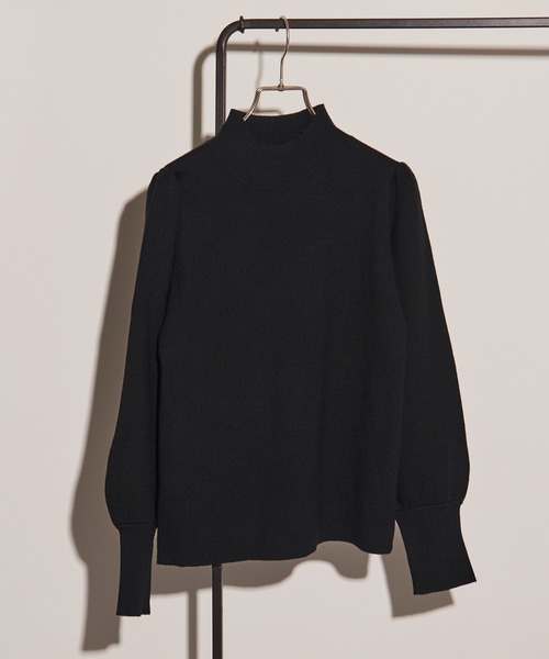 SETUP7(セットアップセブン)の「【SETUP7】volume sleeve high neck knit(ニット/セーター・レディース・ブラック/オフホワイト/チャコールグレー・FREE)」の13枚目の写真