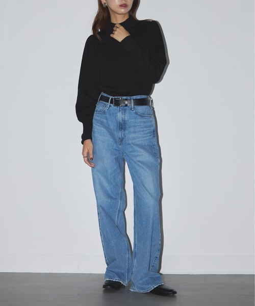 SETUP7(セットアップセブン)の「【SETUP7】volume sleeve high neck knit(ニット/セーター・レディース・ブラック/オフホワイト/チャコールグレー・FREE)」の17枚目の写真