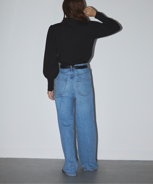 SETUP7(セットアップセブン)の「【SETUP7】volume sleeve high neck knit(ニット/セーター・レディース・ブラック/オフホワイト/チャコールグレー・FREE)」の19枚目の写真