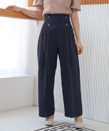 クリアボタンワイドパンツ