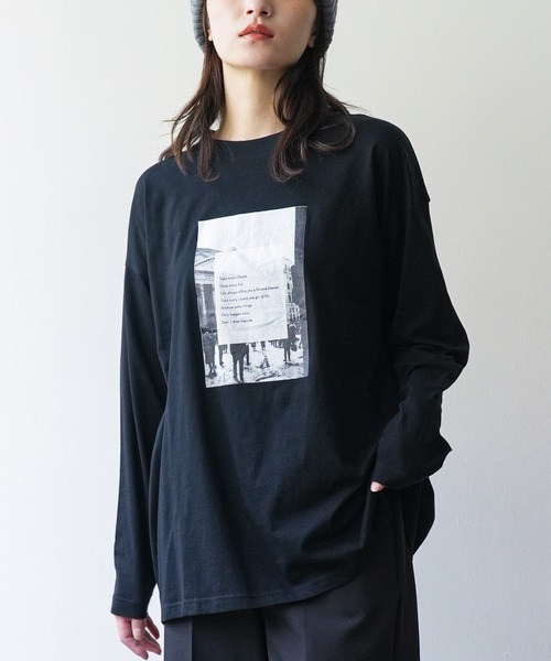 フォトプリントロンT（Tシャツ/カットソー）｜mili an deni