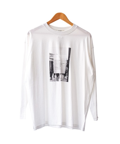 mili an deni（ミリアンデニ）の「フォトプリントロンT（Tシャツ/カットソー・レディース・ネイビー/ブラック/チャコールグレー/オフホワイト・L/M）」の19枚目の写真