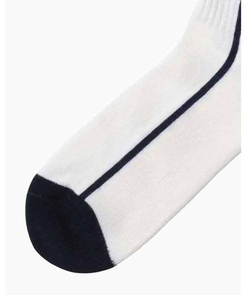 CONVERSE（コンバース）の「CV SOCKS（ソックス/靴下・メンズ・ホワイト×ネイビー・S/M）」の5枚目の写真