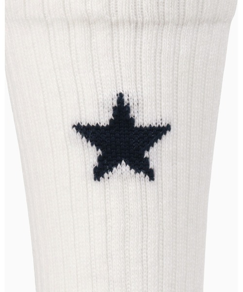 CONVERSE（コンバース）の「CV SOCKS（ソックス/靴下・メンズ・ホワイト×ネイビー・S/M）」の3枚目の写真