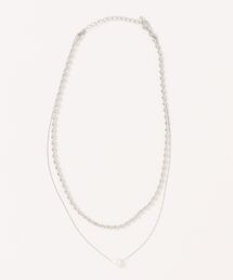 AVALON(U.Q)（アバロン）の「ライスチェーン×淡水パールレイヤードネックレス（ネックレス）」