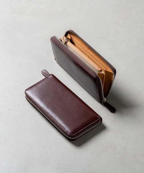 【セール】牛革 スキミング防止機能付き YKKラウンドファスナー 長財布（財布）｜MURA（ムラ）