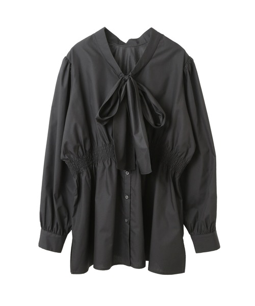 YECCA VECCA（イェッカヴェッカ）の「2wayリボンブラウス（シャツ/ブラウス・レディース・ライム/ブラック/ホワイト・FREE）」の4枚目の写真